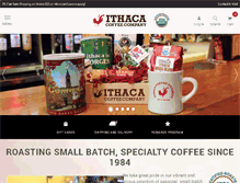 Tablet Screenshot of ithacacoffee.com